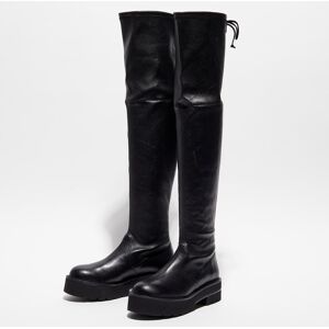 Stuart Weitzman - Cuissardes en Cuir Ht Lowland Ultralift noires - Talon 5 cm 36,5 - Publicité Stuart Weitzman - Cuissardes en Cuir Ht Lowland Ultralift noires - Talon 5 cm 36,5 - Publicité