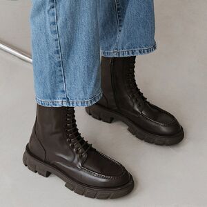 Jonak - Boots en Cuir Rumilo marron - Talon 4.5 cm 45 - Publicité Jonak - Boots en Cuir Rumilo marron - Talon 4.5 cm 45 - Publicité