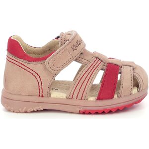 Kickers - Sandales en Cuir Platiback beige/orange 25 - Publicité Kickers - Sandales en Cuir Platiback beige/orange 25 - Publicité