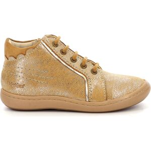 Kickers - Bottillons en Cuir Kickpinns beige métallisé 32 - Publicité Kickers - Bottillons en Cuir Kickpinns beige métallisé 32 - Publicité