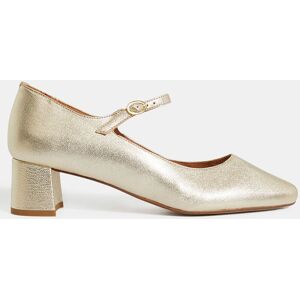 Galeries Lafayette - Babies en Cuir platine - Talon 4.5 cm 41 - Publicité Galeries Lafayette - Babies en Cuir platine - Talon 4.5 cm 41 - Publicité