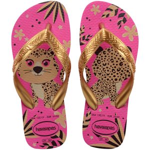 Havaianas - Tongs Top Pets rose/doré 23/24 - Publicité Havaianas - Tongs Top Pets rose/doré 23/24 - Publicité