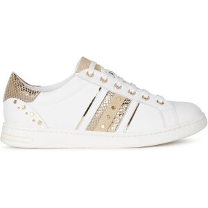 Geox - Sneakers en cuir Jaysen blanc / or 35 - Publicité Geox - Sneakers en cuir Jaysen blanc / or 35 - Publicité