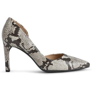 Geox - Escarpins en Cuir Faviola gris froid - Talon 9 cm 38 - Publicité Geox - Escarpins en Cuir Faviola gris froid - Talon 9 cm 38 - Publicité
