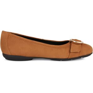 Geox - Ballerines en Velours de Cuir Annytah cognac 37 - Publicité Geox - Ballerines en Velours de Cuir Annytah cognac 37 - Publicité