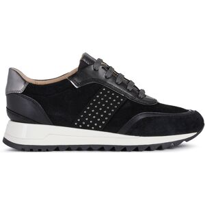 Geox - Sneakers en cuir Tabelya noir / métallique 35 - Publicité Geox - Sneakers en cuir Tabelya noir / métallique 35 - Publicité