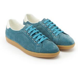 British Passport - Baskets basses Joel en cuir daim bleues 45 - Publicité British Passport - Baskets basses Joel en cuir daim bleues 45 - Publicité