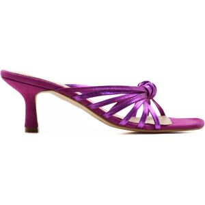 Helene Rouge - Sandales à talon en daim Annecy Metalliza violettes - Talon 5,5cm 40 - Publicité Helene Rouge - Sandales à talon en daim Annecy Metalliza violettes - Talon 5,5cm 40 - Publicité