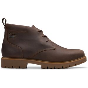 Clarks - Bottes Berhill MidGTX en cuir camel doublé 41 - Publicité Clarks - Bottes Berhill MidGTX en cuir camel doublé 41 - Publicité