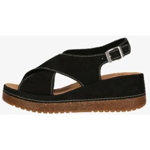 Clarks - Sandales Kassanda Step Nubuck noires - Talon 6.5cm 40 - Publicité Clarks - Sandales Kassanda Step Nubuck noires - Talon 6.5cm 40 - Publicité