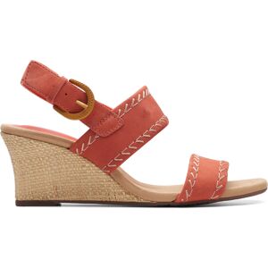 Clarks - Sandales Kyarra Rose Nubuck rose poudré - Talon 7.5cm 38 - Publicité Clarks - Sandales Kyarra Rose Nubuck rose poudré - Talon 7.5cm 38 - Publicité