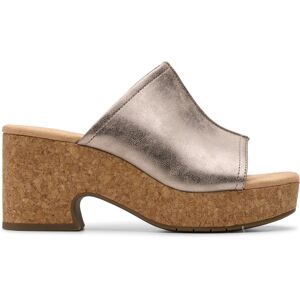Clarks - Sandales Nerisa Vine Taupe métallisé - Talon 7.5cm 41 - Publicité Clarks - Sandales Nerisa Vine Taupe métallisé - Talon 7.5cm 41 - Publicité