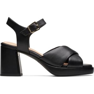 Clarks - Sandales Ritzy75 Rae en cuir noires - Talon 8.5cm 40 - Publicité Clarks - Sandales Ritzy75 Rae en cuir noires - Talon 8.5cm 40 - Publicité