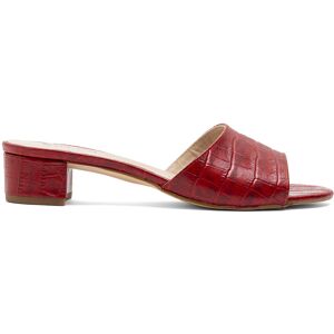 Humat - Mules à talon CA-264 texturé effet coco rouges 35 - Publicité Humat - Mules à talon CA-264 texturé effet coco rouges 35 - Publicité