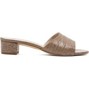 Humat - Mules à talon CA-264 texturé effet coco taupe 35 - Publicité Humat - Mules à talon CA-264 texturé effet coco taupe 35 - Publicité