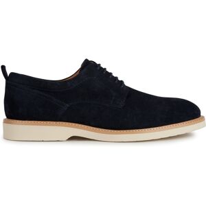 Geox - Derbies en cuir suédé Gubbio bleu marine 45 - Publicité Geox - Derbies en cuir suédé Gubbio bleu marine 45 - Publicité