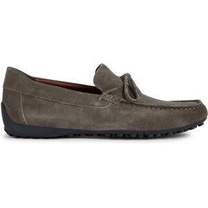 Geox - Mocassins en cuir suédé Snake gris colombe 40 - Publicité Geox - Mocassins en cuir suédé Snake gris colombe 40 - Publicité