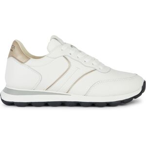Geox - Sneakers en cuir Spherica Vseries blanc / or clair 35 - Publicité Geox - Sneakers en cuir Spherica Vseries blanc / or clair 35 - Publicité