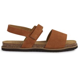 Geox - Sandales en cuir suédé Leuca cognac 37 - Publicité Geox - Sandales en cuir suédé Leuca cognac 37 - Publicité