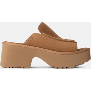 Ugg - Mules compensées New Heights suède camel 41 - Publicité Ugg - Mules compensées New Heights suède camel 41 - Publicité