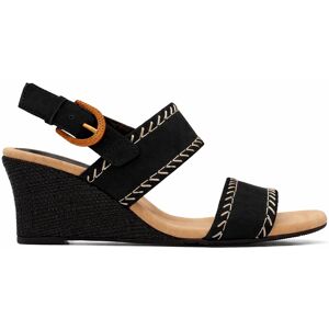 Clarks - Sandales Kyarra Rose Nubuck noires - Talon 7.5cm 41 - Publicité Clarks - Sandales Kyarra Rose Nubuck noires - Talon 7.5cm 41 - Publicité