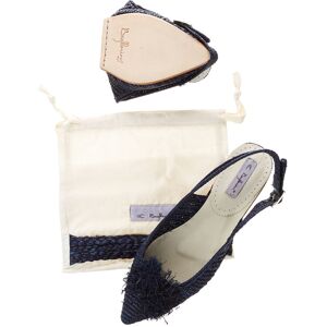 Bagllerina - Sandales pliables Raphia bleu marine 35 - Publicité Bagllerina - Sandales pliables Raphia bleu marine 35 - Publicité