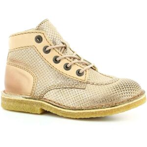 Kickers - Bottillons Enfant en Cuir camel 32 - Publicité Kickers - Bottillons Enfant en Cuir camel 32 - Publicité
