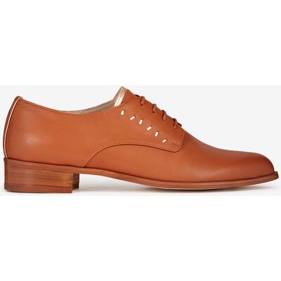 Mellow Yellow - Derbies en Cuir Ficlau camel 36 - Publicité Mellow Yellow - Derbies en Cuir Ficlau camel 36 - Publicité