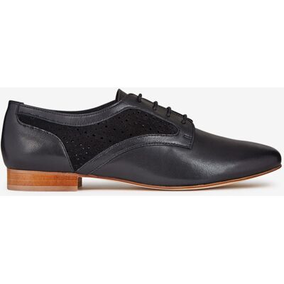 Mellow Yellow - Derbies en Cuir Fosse noires 36 - Publicité Mellow Yellow - Derbies en Cuir Fosse noires 36 - Publicité