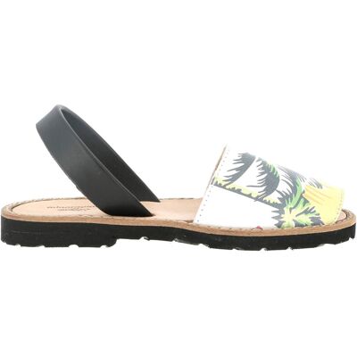Minorquines - Avarcas en Cuir Tropical noir/vert 27 - Publicité Minorquines - Avarcas en Cuir Tropical noir/vert 27 - Publicité