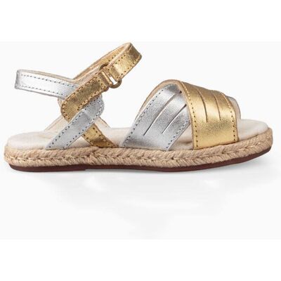 Ugg - Sandales en Cuir Addilyn doré/argenté TF.23.5/TUS.6-7 - Publicité Ugg - Sandales en Cuir Addilyn doré/argenté TF.23.5/TUS.6-7 - Publicité