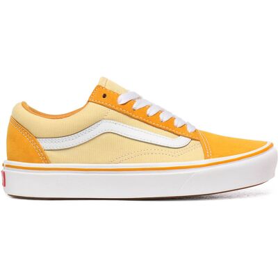 Vans - Sneakers en Velours de Cuir & Toile ComfyCush Old Skool jaunes 35 - Publicité Vans - Sneakers en Velours de Cuir & Toile ComfyCush Old Skool jaunes 35 - Publicité