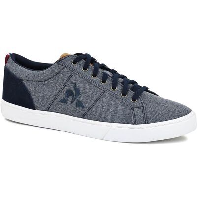 Le Coq Sportif - Baskets en Toile & Velours de Cuir Verdon Classic bleues 40 - Publicité Le Coq Sportif - Baskets en Toile & Velours de Cuir Verdon Classic bleues 40 - Publicité