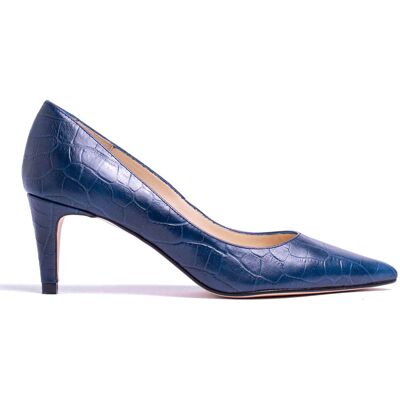Elodie - Escarpins en cuir Amanda marine - Talon 5cm 35 - Publicité Elodie - Escarpins en cuir Amanda marine - Talon 5cm 35 - Publicité