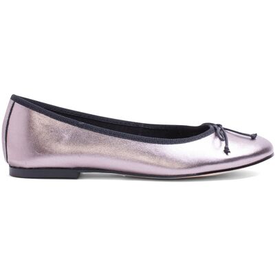 Elodie - Ballerines en Cuir Mia plomb 35 - Publicité Elodie - Ballerines en Cuir Mia plomb 35 - Publicité