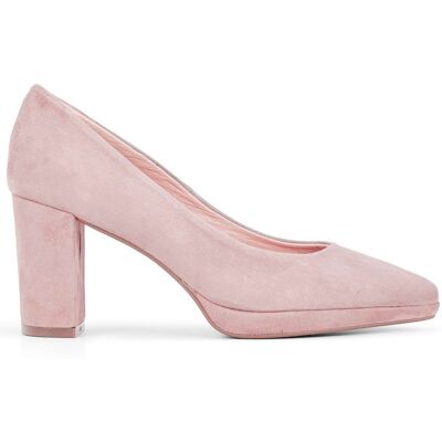 Elodie - Escarpins en Velours de cuir Jada beiges - Talon 7.5 cm 40 - Publicité Elodie - Escarpins en Velours de cuir Jada beiges - Talon 7.5 cm 40 - Publicité