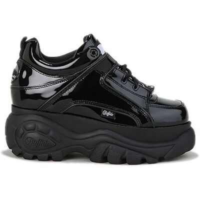 Buffalo - Sneakers en Cuir Verni noires 36 - Publicité Buffalo - Sneakers en Cuir Verni noires 36 - Publicité