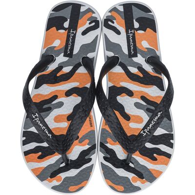 Ipanema - Tongs Ipanema Classic Ix Kids gris/noir/orange T.29/30 - Publicité Ipanema - Tongs Ipanema Classic Ix Kids gris/noir/orange T.29/30 - Publicité