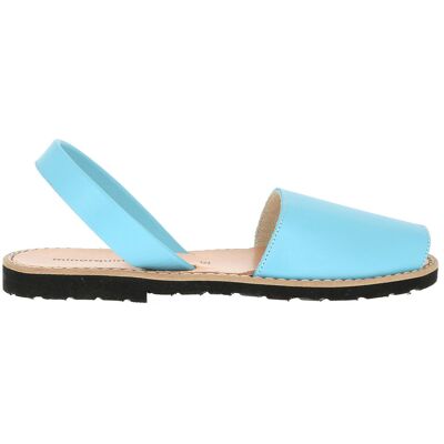 Minorquines - Avarcas en Cuir bleues 26 - Publicité Minorquines - Avarcas en Cuir bleues 26 - Publicité