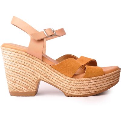 Sotoalto - Sandales à Talons en Cuir Valeska camel/beige - Talon 9 cm 36 - Publicité Sotoalto - Sandales à Talons en Cuir Valeska camel/beige - Talon 9 cm 36 - Publicité