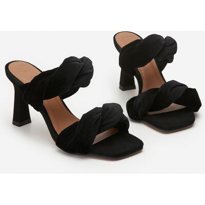 Flattered - Mules River noires - Taon 8.5 cm 36 - Publicité Flattered - Mules River noires - Taon 8.5 cm 36 - Publicité