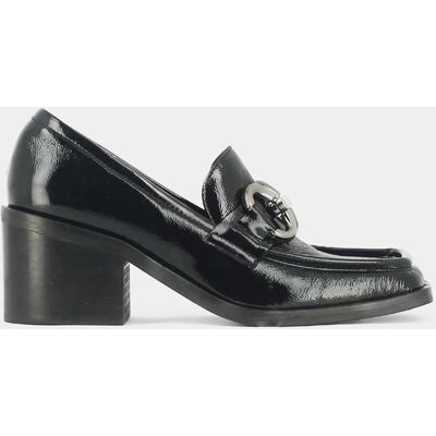 Jonak - Mocassins en Cuir verni Djoba noires - Talon 6.5 cm 36 - Publicité Jonak - Mocassins en Cuir verni Djoba noires - Talon 6.5 cm 36 - Publicité
