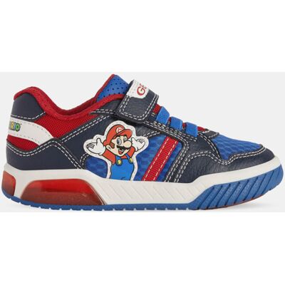 Geox - Baskets Inek Mario Geox x Super Mario à scratchs bleu/rouge 24 - Publicité Geox - Baskets Inek Mario Geox x Super Mario à scratchs bleu/rouge 24 - Publicité