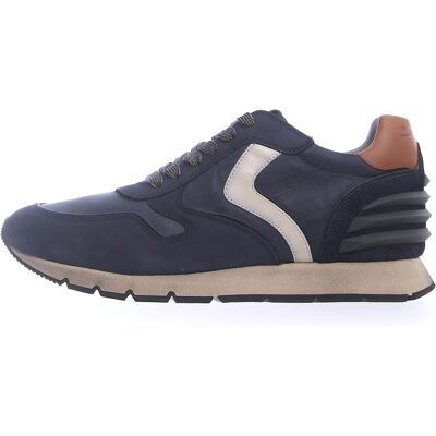 Voile Blanche - Sneakers en Cuir Liam bleu marine/blanc/marron 39 - Publicité Voile Blanche - Sneakers en Cuir Liam bleu marine/blanc/marron 39 - Publicité