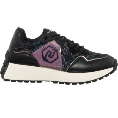 Liu-Jo - Sneakers Lolo noir/violet 35 - Publicité Liu-Jo - Sneakers Lolo noir/violet 35 - Publicité