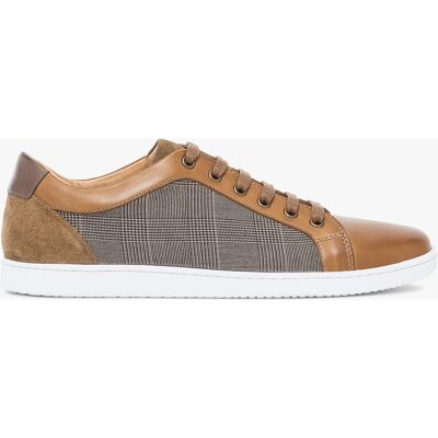 Bocage - Baskets en Toile et Cuir Kizito cognac 40 - Publicité Bocage - Baskets en Toile et Cuir Kizito cognac 40 - Publicité