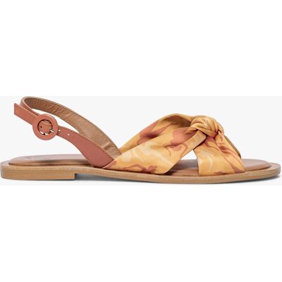 Bocage - Sandales en Tissu & Cuir Jayden ocre/camel 36 - Publicité Bocage - Sandales en Tissu & Cuir Jayden ocre/camel 36 - Publicité