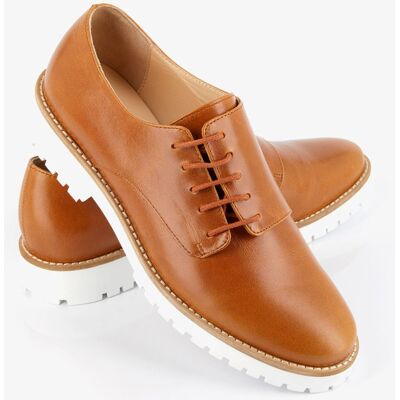 Mellow Yellow - Derbies en Cuir Hoce camel 41 - Publicité Mellow Yellow - Derbies en Cuir Hoce camel 41 - Publicité