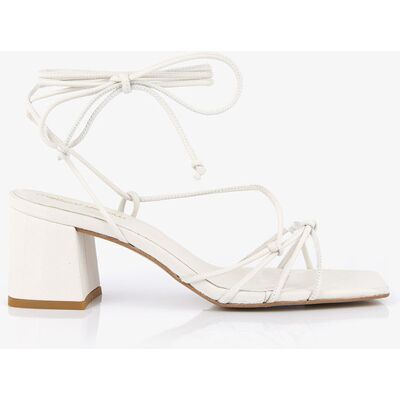 Mellow Yellow - Sandales en Cuir Colette blanches - Talon 5 cm 41 - Publicité Mellow Yellow - Sandales en Cuir Colette blanches - Talon 5 cm 41 - Publicité