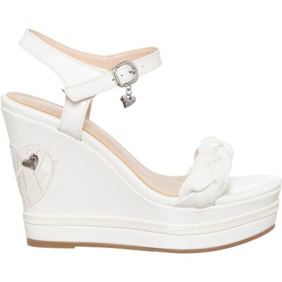 Tua By Braccialini - Sandales Pola blanches - Talon 12 cm 41 - Publicité Tua By Braccialini - Sandales Pola blanches - Talon 12 cm 41 - Publicité